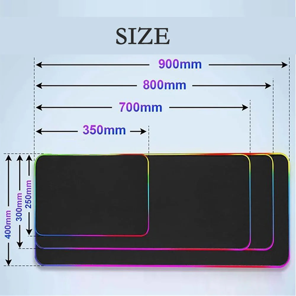 Luvia Glow - Premium Ultra - Smoth RGB Desk Mat & Gaming Mouse Pad