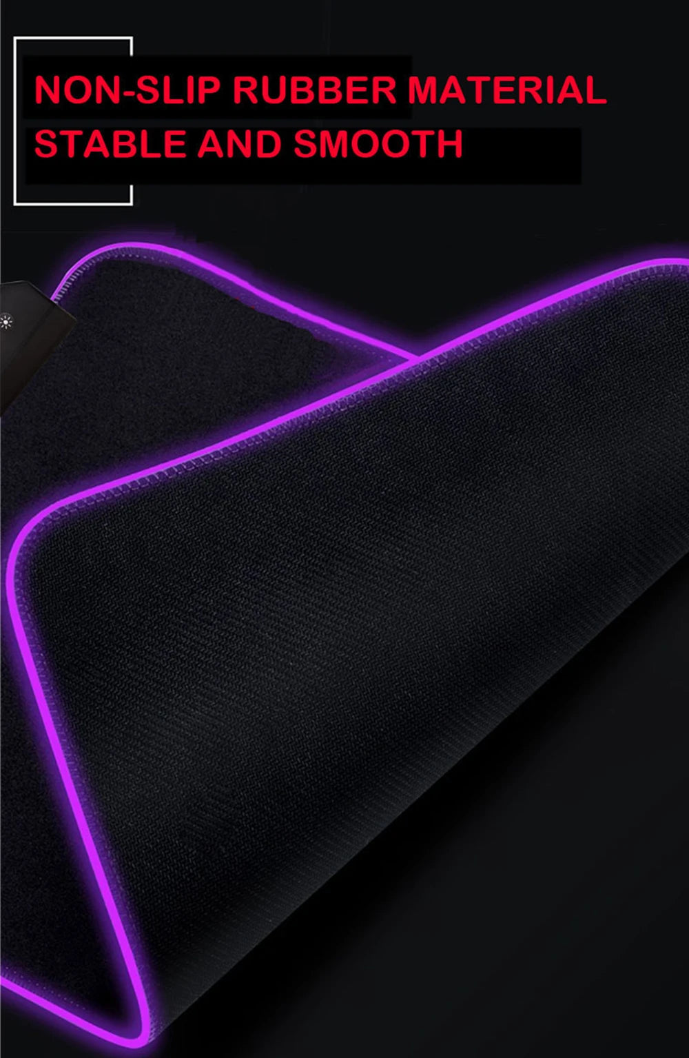 Luvia Glow - Premium Ultra - Smoth RGB Desk Mat & Gaming Mouse Pad