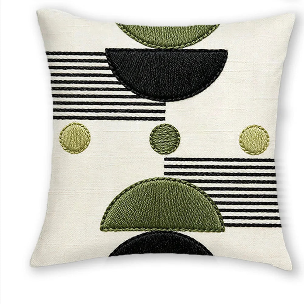 Luvia Boho - Premium Mid-Century Modern Geometric Pillow Cover