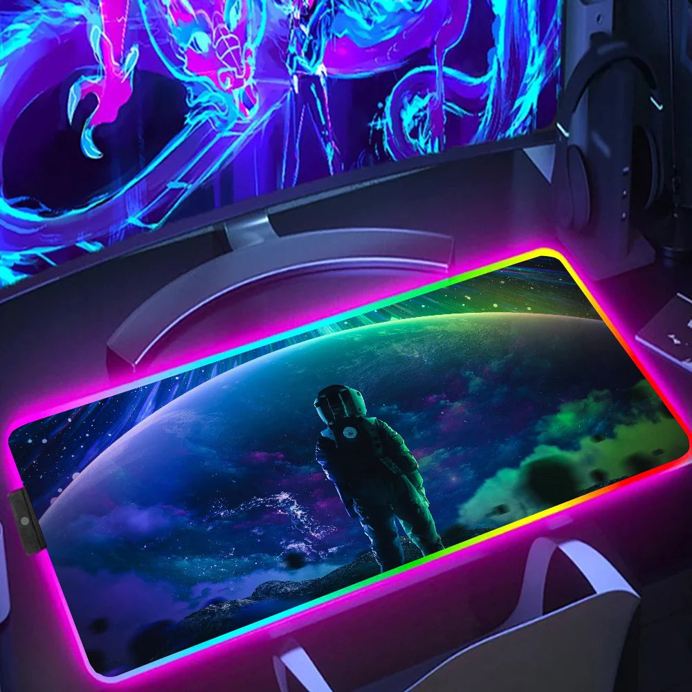 Luvia Glow - Premium Ultra - Smoth RGB Desk Mat & Gaming Mouse Pad