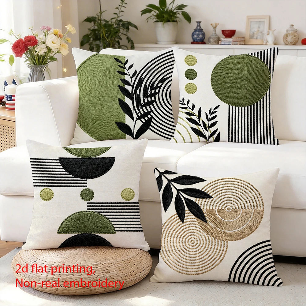 Luvia Boho - Premium Mid-Century Modern Geometric Pillow Cover