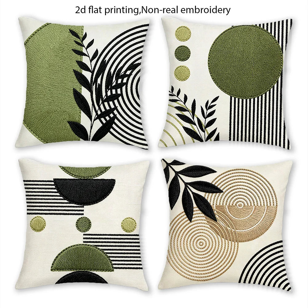 Luvia Boho - Premium Mid-Century Modern Geometric Pillow Cover